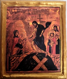 The Resurrection of Jesus Christ Anastasis Byzantine Sinai Eastern Orthodox Icon - Picture 1 of 5