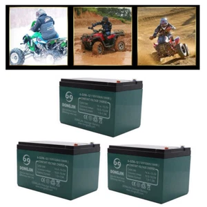 3x 12V 12AH 6DZM12 Battery for Go-kart Cart ATV Quad E-bike Tricycle Scooter NEW - Picture 1 of 10