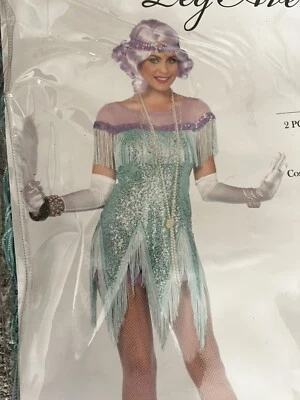 Foxtrot Flirt 1920’s Halloween Disfraz Vestido y Tocado Mujer Talla Pequeña 2-4 Foto 1 de 3