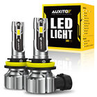 Auxito H11 H8 Led Headlight Kit Low Beam Bulbs Super Bright 6000K White 45000Lm