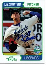 Matt Tenuta 2015 Lexington Legends Signed Card