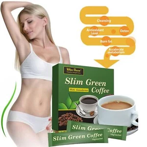Caffè Sottile Verde 18 Pezzi con Controllo Ganoderma Peso Caffè Verde - Foto 1 di 10