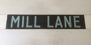 Devon Vintage 50's Linen Bus Blind 2 31"- Mill Lane - Picture 1 of 1