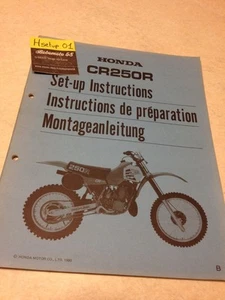 Honda CR250R CR250 R Cr 250 250CR Instrucciones Preparación Instalacion - Imagen 1 de 6