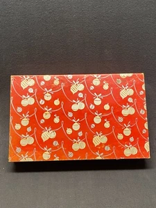 Vintage Christmas Gift Box 1950's Cardboard 16" x 10" x 3" Ornaments Shiny Brite - Picture 1 of 10