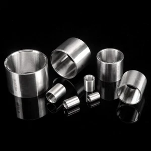 Stainless Steel 304 Full Socket Connector Couper 1/8" - 4" BSP Threaded Fittings - Picture 1 of 15