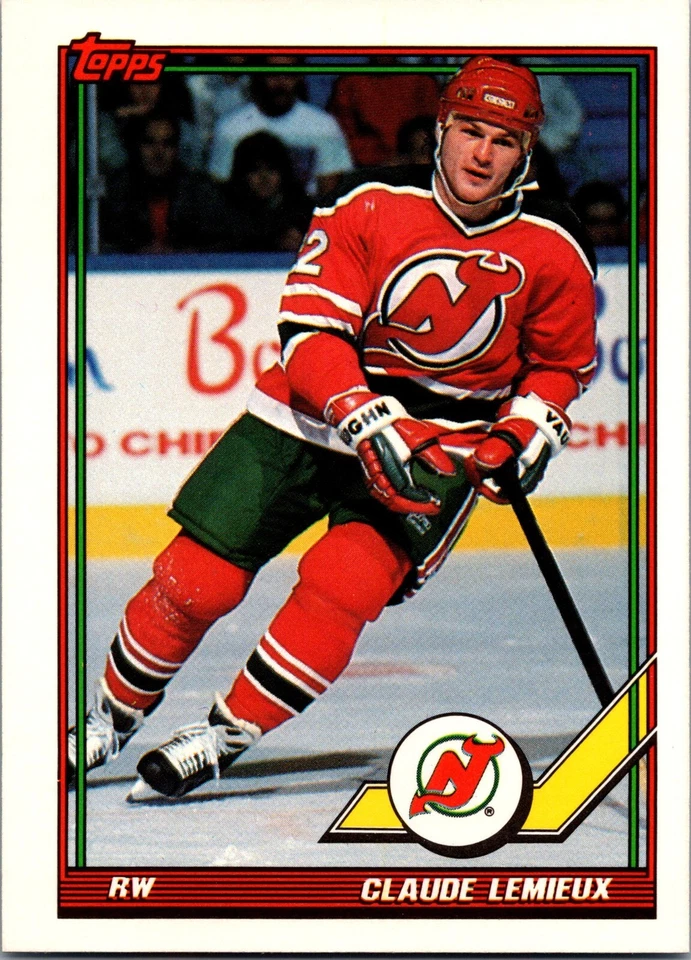 1991-92 Topps - #394 Claude Lemieux - Image 1 of 2