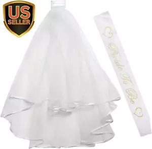 Bridal Veil,Women'S Simple Tulle Short Wedding Veil for Wedding Hens Party Ba... - Picture 1 of 1