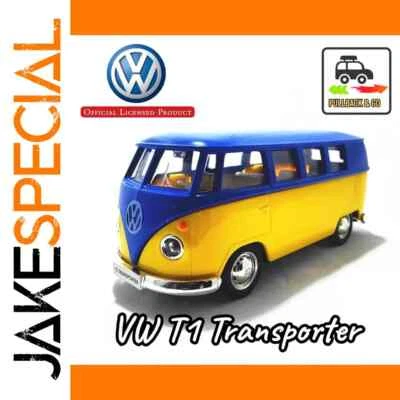 JakeSpecial – 1:36 VW T1 Bus Pullback Diecast Toy Car - Photo 1/4
