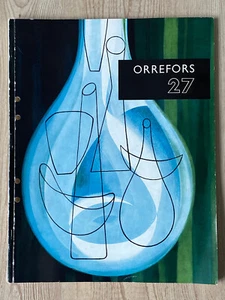 Original Orrefors Glass Catalogue No.27 from 1956 Lundin Öhrström Landberg 85 pages - Picture 1 of 7