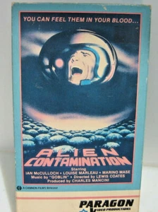 vhs ALIEN CONTAMINATION Ian McCulloch First Edition PARAGON Music by GOBLIN - Picture 1 of 5