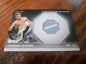 2012 Topps UFC Knockout Fight Mat Relic Card #193/288 Yoshihiro Akiyama #FM-YA - Picture 1 of 3