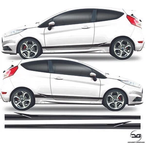 Arrow Side Racing Stripes For Ford Fiesta, ST, Mk7, Mk7.5 Vinyl Sticker Graphics - Picture 1 of 3