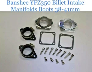 Brand New Banshee YFZ350 Billet Intake Manifolds Boots 38 - 41 mm Fit Mikuni Kei - Picture 1 of 2