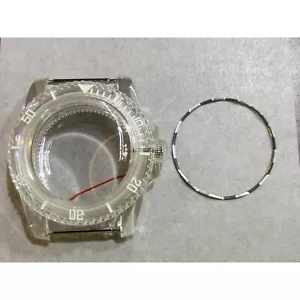 40mm Watch Case SUB Plastic Transparent for NH35A/NH35/NH36/4R/7S Movement - Picture 1 of 10