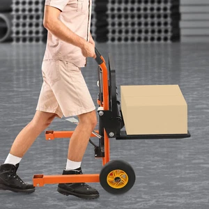 Impilatore verricello sollevatore materiale idraulico 440 libbre regolabile sollevatore pallet carrello 6-40 cm - Foto 1 di 17