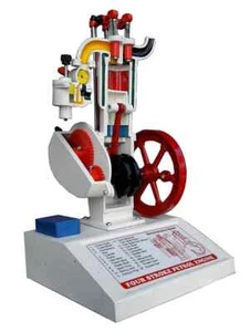 FOUR STROKE DEMONSTRATION PETROL ENGINE MODEL (Made In India) - Picture 1 of 7