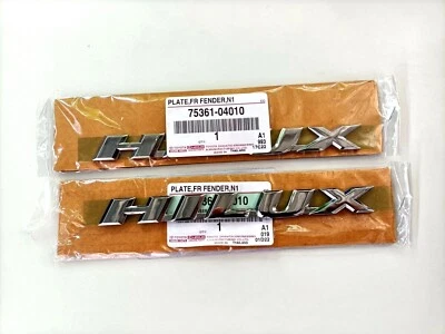 OEM EMBLEMA LATERAL Y PLACA DE IDENTIFICACIÓN., 1 par para TOYOTA HILUX 1998-2004 Foto 1 de 3