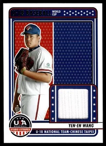 2023 Panini Stars & Stripes YEN-EN WANG MATERIAL RELIC U18-YEW - Picture 1 of 2