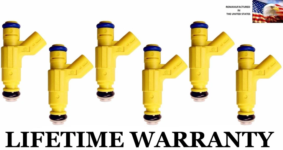 ✅ Inyectores de combustible Bosch 6x OEM para Dodge Stratus 2003 2004 2,7 L V6 #0280156133 Foto 1 de 1