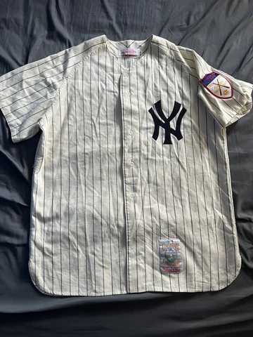 100% Authentic 1951 Mickey Mantle New York Yankees Mitchell Ness Jersey XL 48 Cover