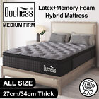 QUEEN DOUBLE KING SINGLE Mattress Pocket Spring Natural Latex Memory Foam