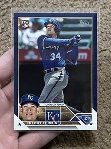 2023 Topps Update FREDDY FERMIN US114 Blue Retail Exclusive Parallel RC Royals