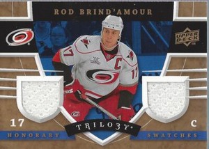 2008-09 Upper Deck Trilogy Honorary Swatches #HSBD Rod Brind'Amour Jersey