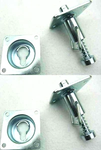2x Adam Hall PROFI Bolzen Tischverbinder Einbau Flansch zum einhängen für Tische - Picture 1 of 12