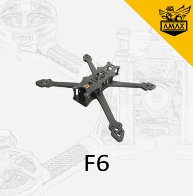 F6 6'' Carbon Frame HD Vista DJI FPV Freestyle Long Range Race Quad Drone AMAX - Bild 1 von 4