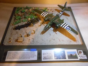 WORLD WAR II - B-26 HAVOC LIGHT BOMBER  1/48 MODEL PLANE- DIORAMA W/ COVER #57 - Picture 1 of 18