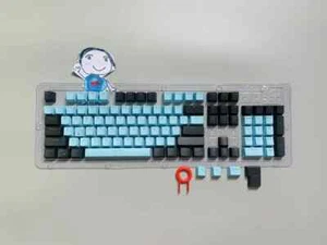 104pcs Mechanical Keyboard Keycaps Set OEM Backlit Two-Color ABS Purple Key Cap - Picture 1 of 40