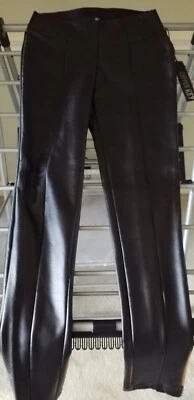 Copper Key Black Stretch Faux Leather Pants Jeggings Leggings w/Tagsw/flaws SzSm - Image 1 of 4
