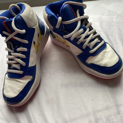 Adidas Pokémon and Hoops Boys High Tops size 2 Kanto Region Blue/White      1539 - Image 1 of 4