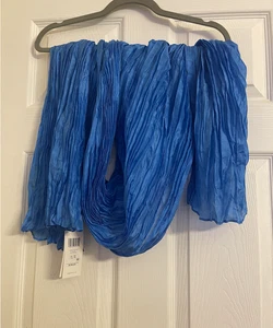 NWT $128 Eileen Fisher Calypso Crushed Whisper Silk Scarf OS 37'' X 81'' - Picture 1 of 3