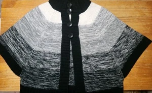 Vintage 80's Allison Brittney Crop Cardigan Sweater Button Womens 1X  Multicolor - Picture 1 of 4