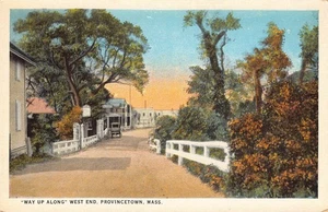 Postal de colección Provincetown MA West End 'Way Up Along' de H.A. Dickerman - Imagen 1 de 2