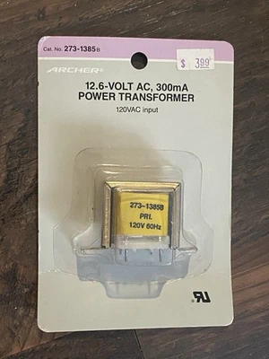 Плата ARCHER PC питания трансформатор 273-1385B 120V 60 Гц 12,6 В 300 мА - Изображение 1 из 4