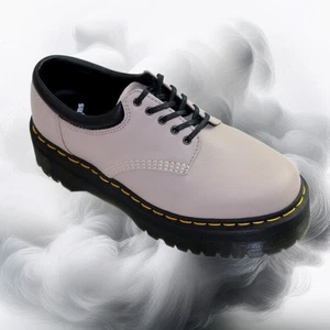 Dr. Martens 8053 Quad Retro Vintage Taupe Platform Derby Oxfords, Size 11 - Picture 1 of 10