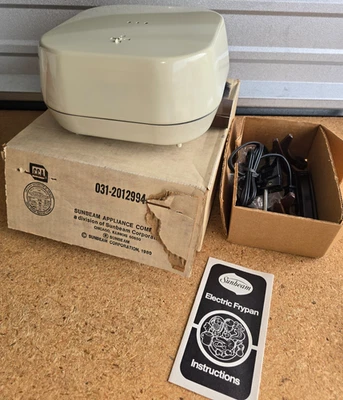 Sartén eléctrica vintage Sunbeam One (probablemente años 60-70) *NUEVA EN CAJA* Foto 1 de 4