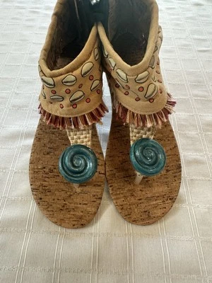 Disney Moana сандалии бахрома искусственные раковины платье вверх костюм размер 2 / 3 - Изображение 1 из 4