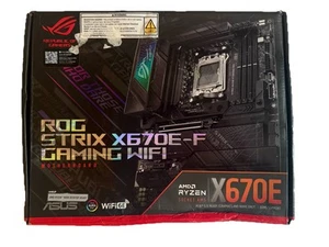 ASUS ROG Strix X670E-F AMD X670 DDR5 Socket AM5 Wi-Fi Gaming Motherboard - Afbeelding 1 van 4