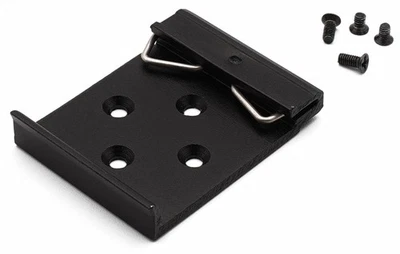 KKSB DIN-Schienenclip für 35mm Hutschiene, beschichtetes Aluminium, schwarz - Bild 1 von 4