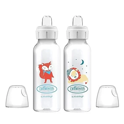 Standard Neck Baby Bottles w/ Silicone Sippy Spout Nipple (2 CT) - Image 1 of 4