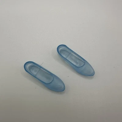 Barbie For Skipper Malaysia Pointed Toe Clear Ice Blue Translucent Flats Shoes - Image 1 of 4