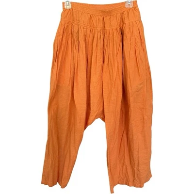 Pantalones Haram Free People Intimately Algodón Pierna Ancha en Naranja Talla S Foto 1 de 4