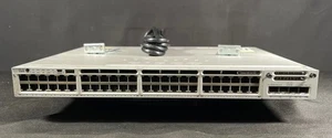 Cisco WS-C3850-48P-L 48 Port PoE+ Switch W/C3850-NM-2-10G Module-Fast Shipping - Picture 1 of 5