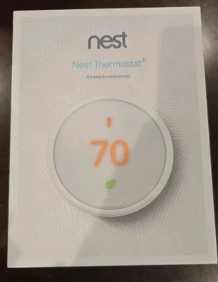 Google Nest Smart Thermostat E, White, New Sealed Box - Image 1 of 4