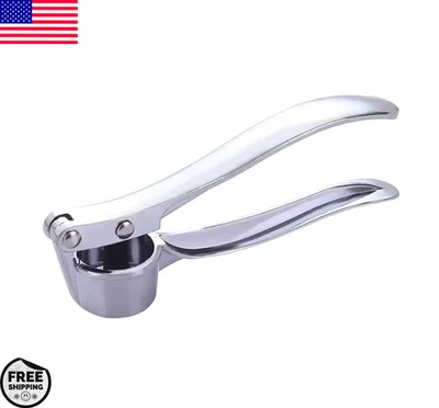 Garlic Press Crusher Squeezer Masher Mincer Stainless Steel Manual Kitchen Tool
