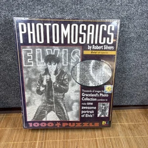 Elvis Presley 68 spezielle Photomosaics Puzzle von Robert Silvers 1000 Stck. ~ VERSIEGELT - Bild 1 von 2